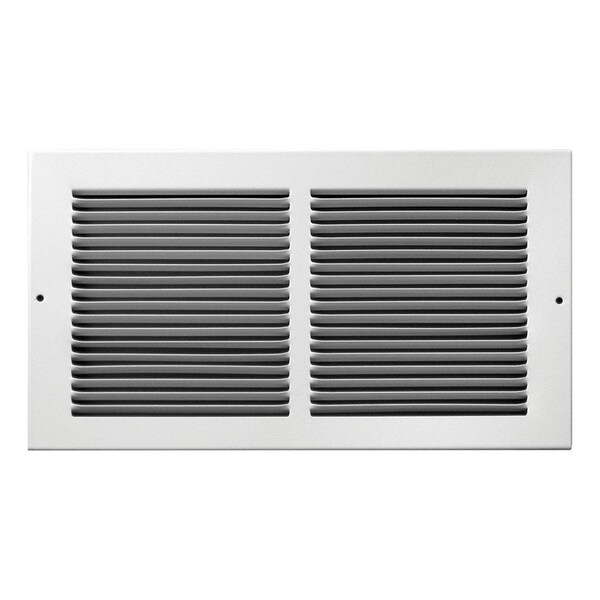 True Aire Tru Aire 6 in. H X 12 in. W 1-Way Powder Coat White Steel Air Return Grille C123RW 12X06 - main